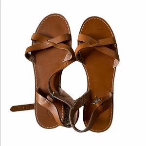 Madewell Brown Leather Sandals